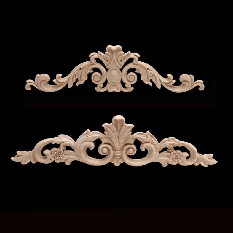 Антикварные современные декоративные европейские листья короны деревянные