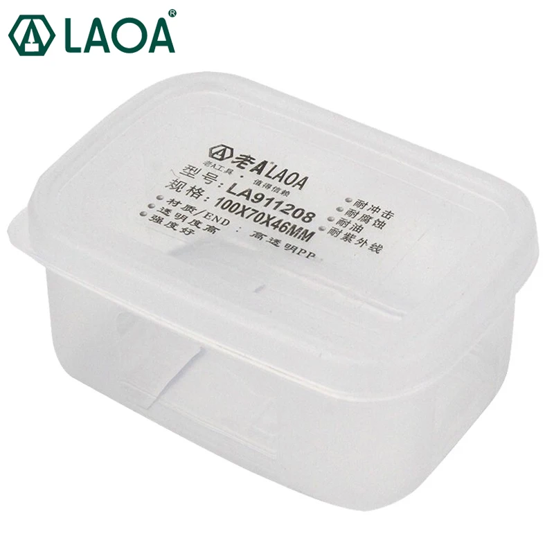 Сумка для хранения деталей LAOA LA911208, портативная, многофункциональная, из пластика PP, устойчивая к падениям, размером 100x70x46 мм.