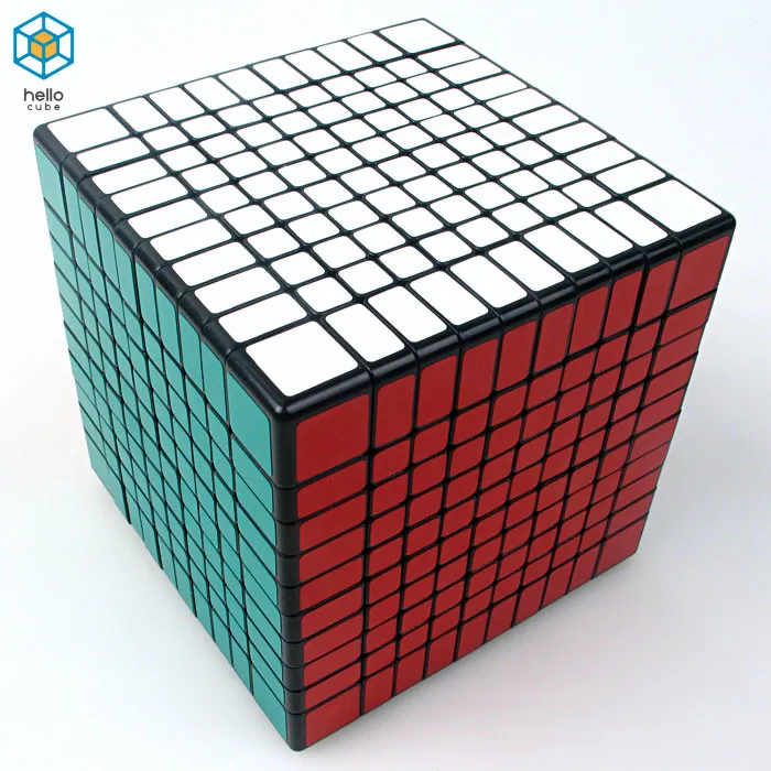 Shengshou кубик рубика 10х10 Головоломки 10x10 скоростной 10 слоев большой 10x10x10 Магический