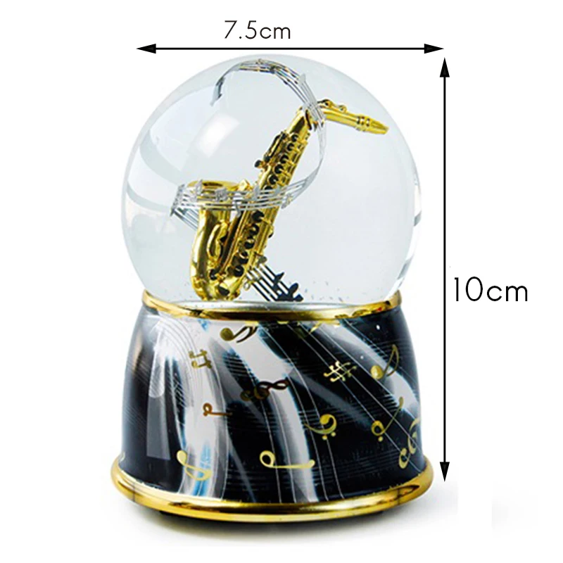 Музыкальная тема саксофон музыкальная шкатулка в виде хрустального шара сувенир