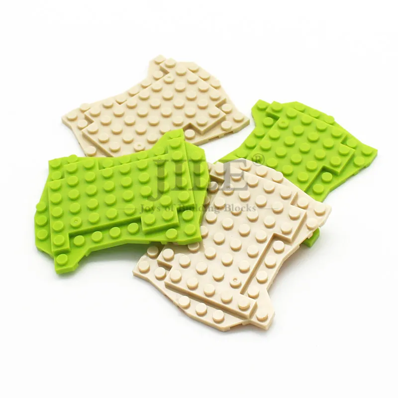 4 шт. MOC нижняя пластина для растений 8x10 Lrregular строительные блоки кирпичи