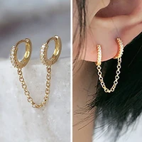 925 sterling silver punk bracelet earrings goldrose goldeuropean style earrings chain earrings fashion jewelry