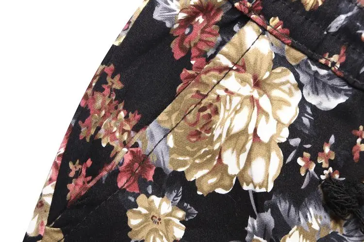 

Outwear Harem pants Sweatpants Floral print Fashion Flower Pants Men's Casual Trousers Men Slim Fit New
