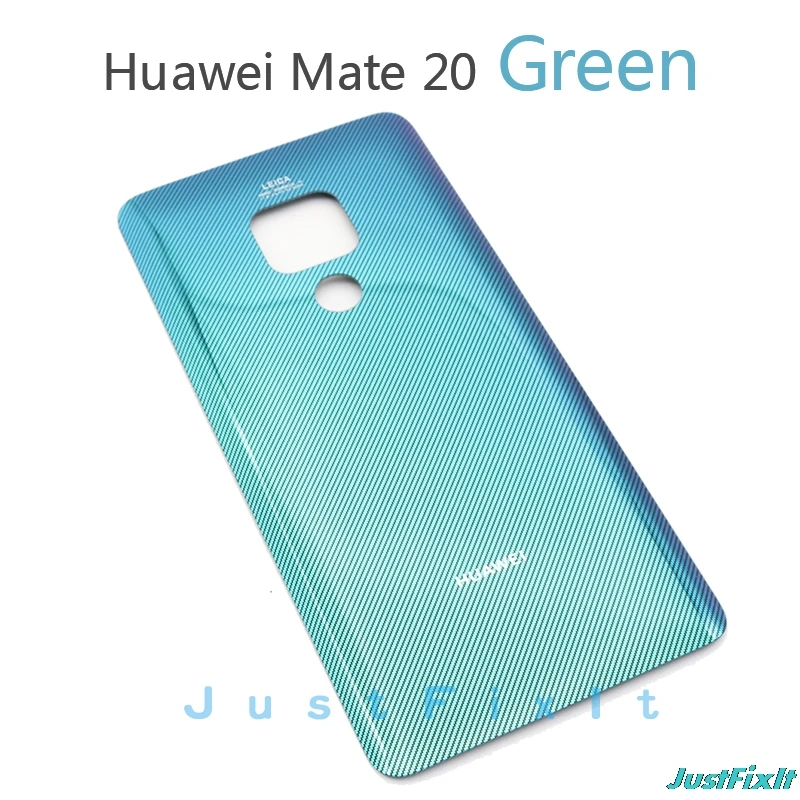 Green For Mate 20 Для huawei mate 20 Крышка батарейного отсека Замена оригинальная крышка батарейного отсека задняя стеклянная панель Задняя Дверь Корпус чехол - Цвет: Green For Mate 20