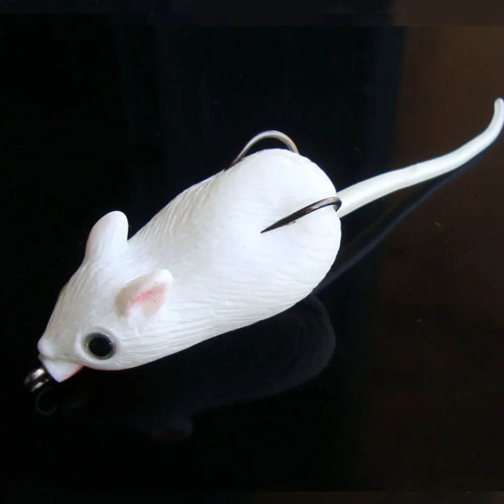 Новый 3D Глаза Мягкая Мышь с резиновым покрытием Рыболовная Приманка 5 см 20g