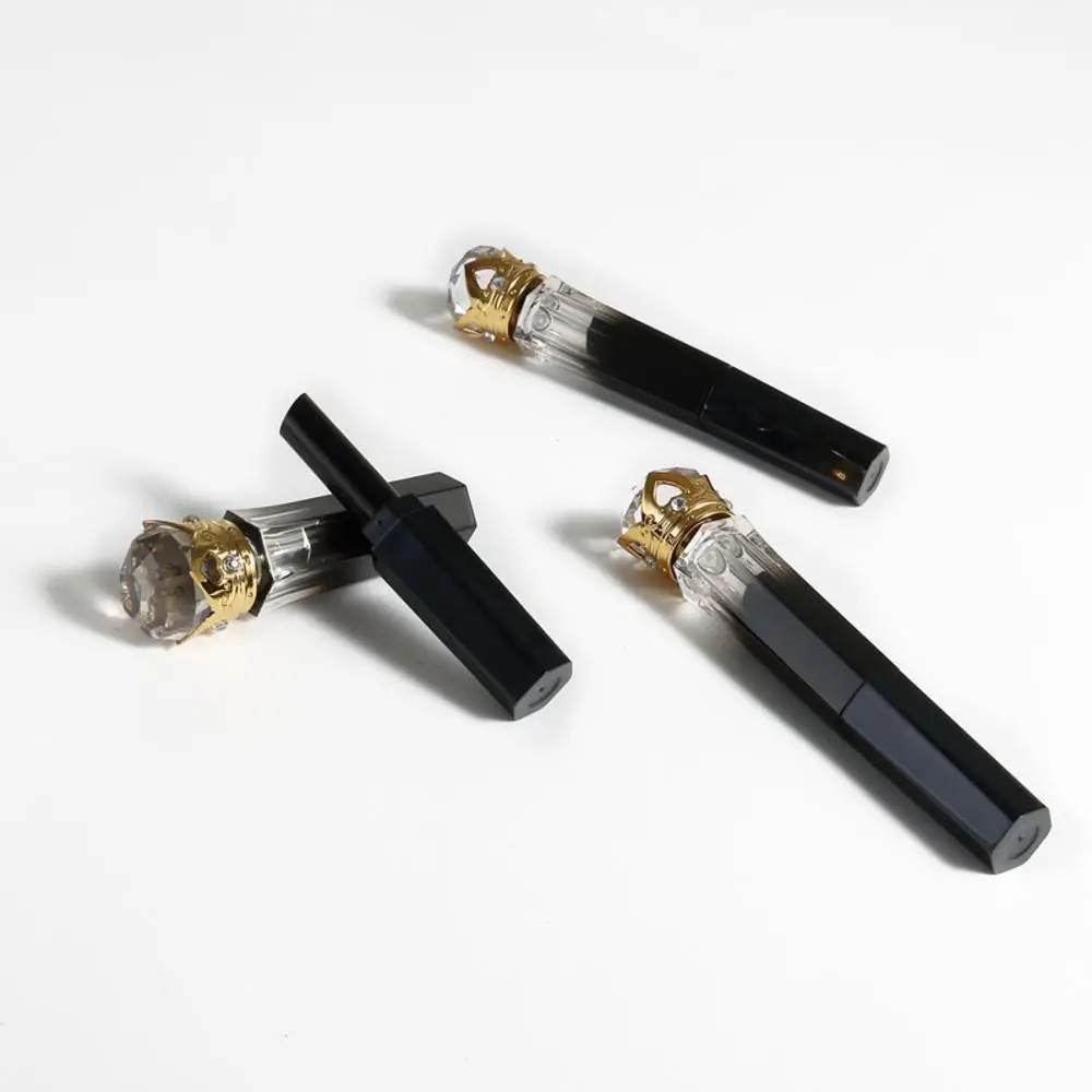 Новинка 1 шт. пустой тюбик для помады с алмазным черным градиентом бальзама губ