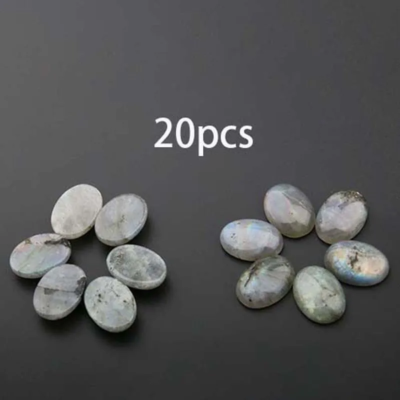 Natural Flash Labradorite Stones Cabochon 10*14 12*16 13*18 15*20 18*25 mm Egg Shape No Hole for Making Jewelry | Украшения и