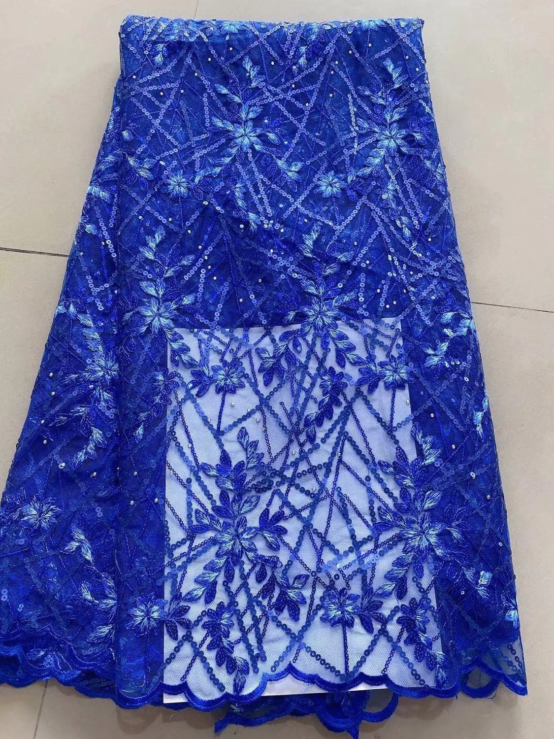 2020 Высококачественная нигерийская кружевная ткань с вышивкой и блестками