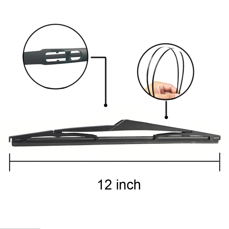 APPDEE стеклоочиститель 12 &quotЗадняя щетка стеклоочистителя комплект для SsangYong Kyron 2007