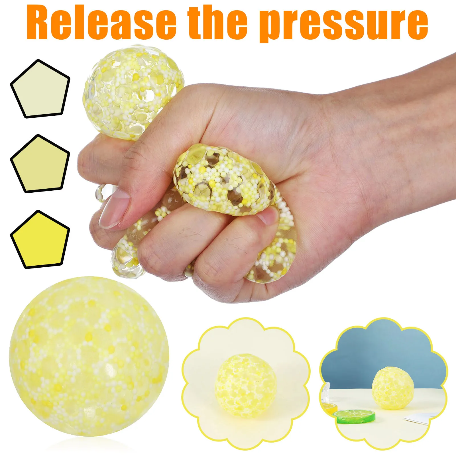 

TPR Creative Colorful Vent Ball Decompression Toy Men And Women Decompression Autism Anxiety Relief Stress toy