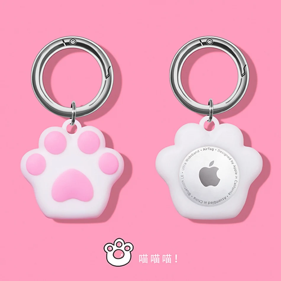 Чехол-накладка для Apple Airtag силиконовый с 3D рисунком собаки | Электроника