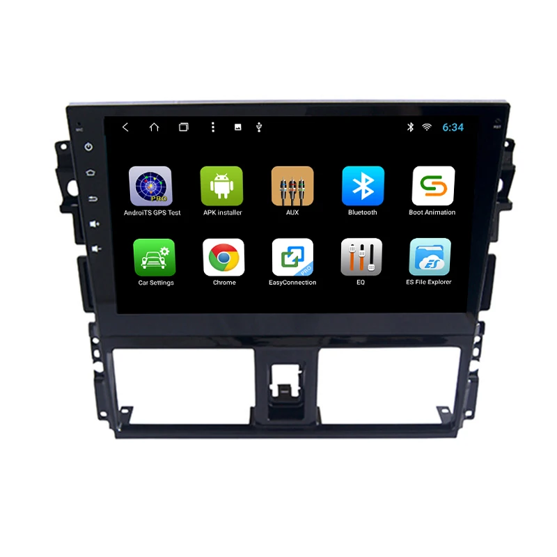 YAZH 10 1 дюймов автомобильный стерео для Toyota Vios Yari 2013 2014 с Android 8 core система