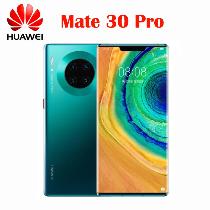 Huawei mate 30 pro Global ROM NFC Google Play 8 Гб 128 ГБ 256 mate30pro 40MP + 32MP 6 53 дюймов Kirin 990 Octa Core мобильный