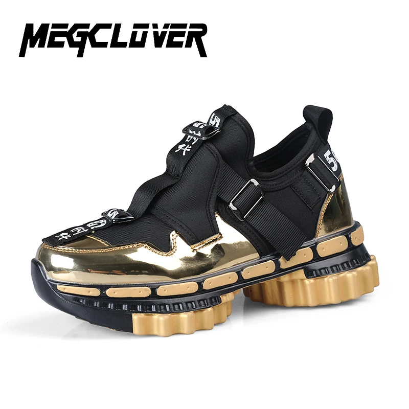 Limited Fashion Men Casual Shoes 5G Era Personality Gear Thick-soled Show Tide Luxurious VIP Chunky Sneakers Men's | Обувь