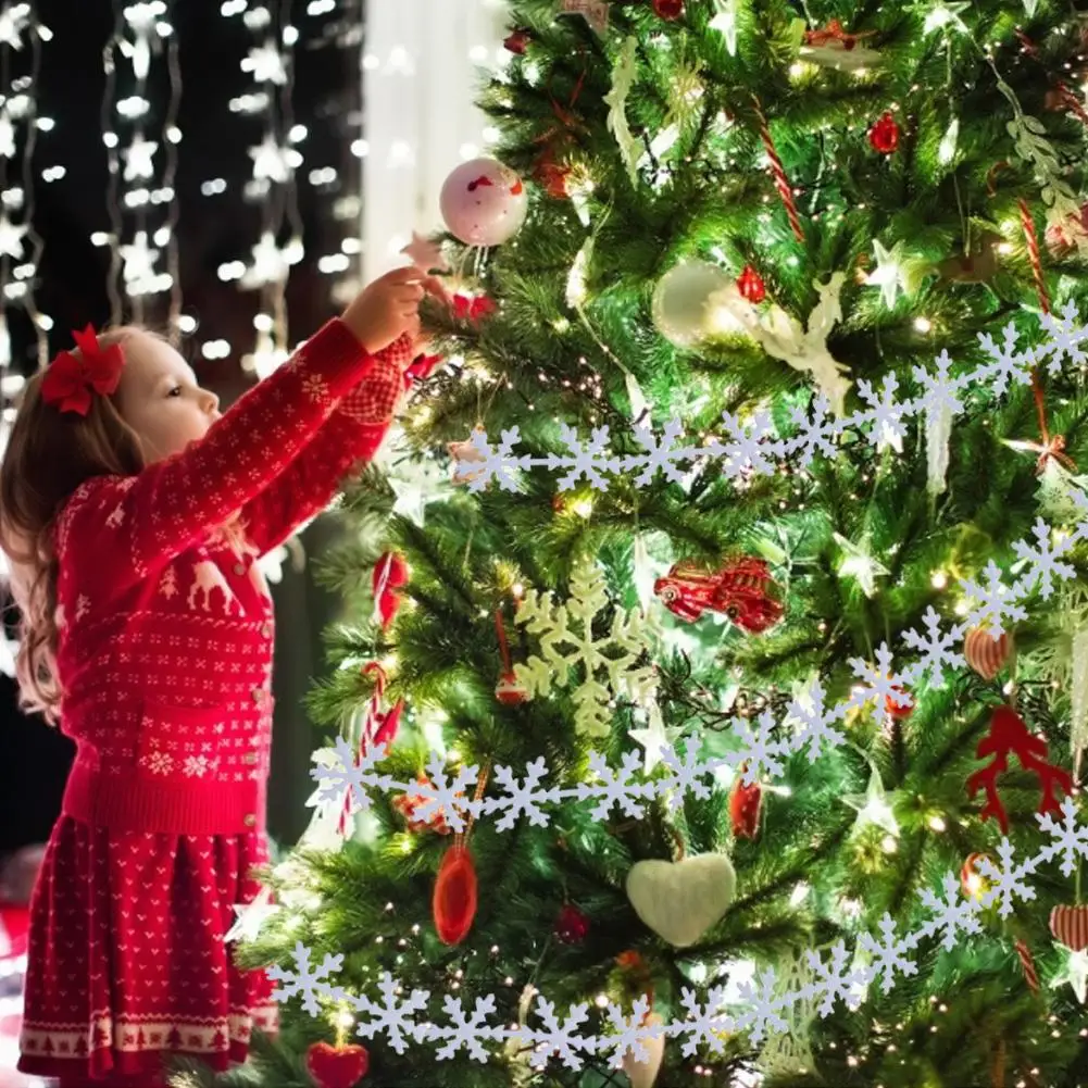 Нетканая Снежинка декоративная лента рельефная ткань Рождественский день 5