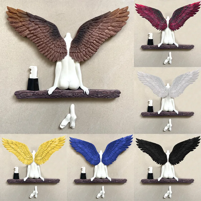 

20x15cm Angel Art Sculpture Wall Decoration 3D Statue for Living Room Bedroom Decor Home Decor Garden Statue Artwork Angel Wings