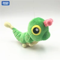 takara tomy pokemon caterpie plush toys soft stuffed peluche dolls gift for children toy gifts 16cm