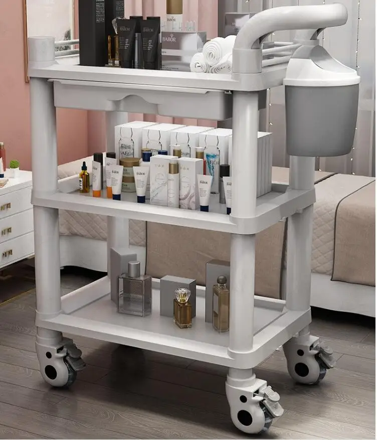 

Beauty trolley special products for beauty salon medical hand push instrument shelf multi function tool cabinet car