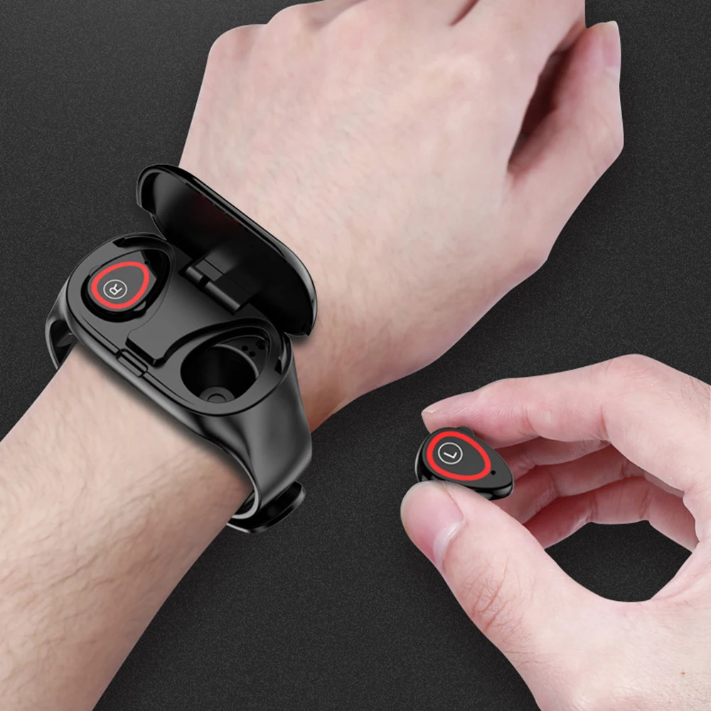 

Good Smart Watch Bracelet M1 Stereo 2in1 Bluetooth Heart Rate Blood Pressure Sports Heart rate monitoring Smart Watches