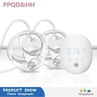 electric breast pump double silent wearable automatic milker usb rechargable hands free portable baby milk extractor