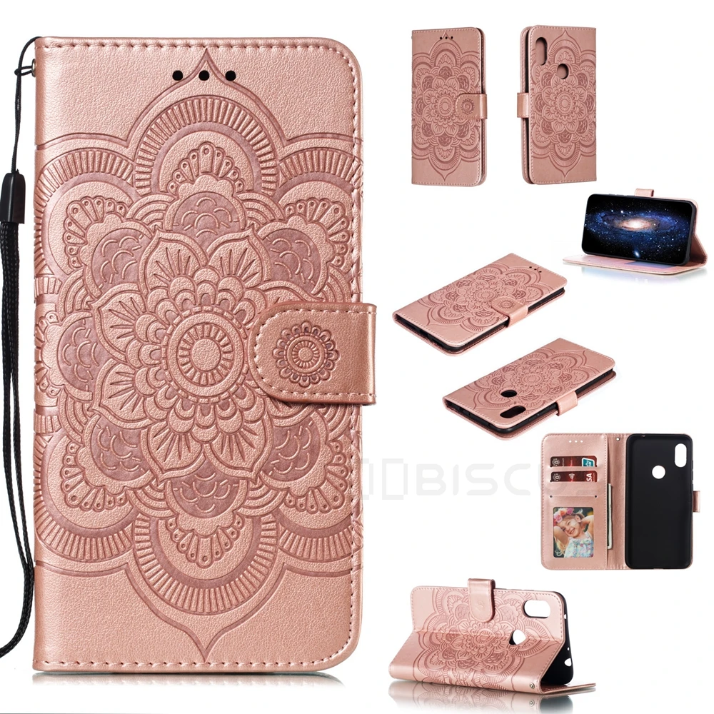 Чехол книжка с цветочным узором для Xiaomi Mi A3 A2 Lite 9 SE 9T RedMi Note 7 6 8 Pro 8T 9S 9A 10 7A 8A Go 9C