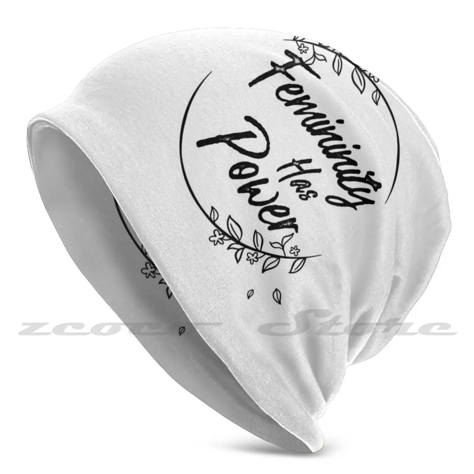 Женственность имеет мощность Diy пуловер кепка вязаная шляпа Женская сохраняет