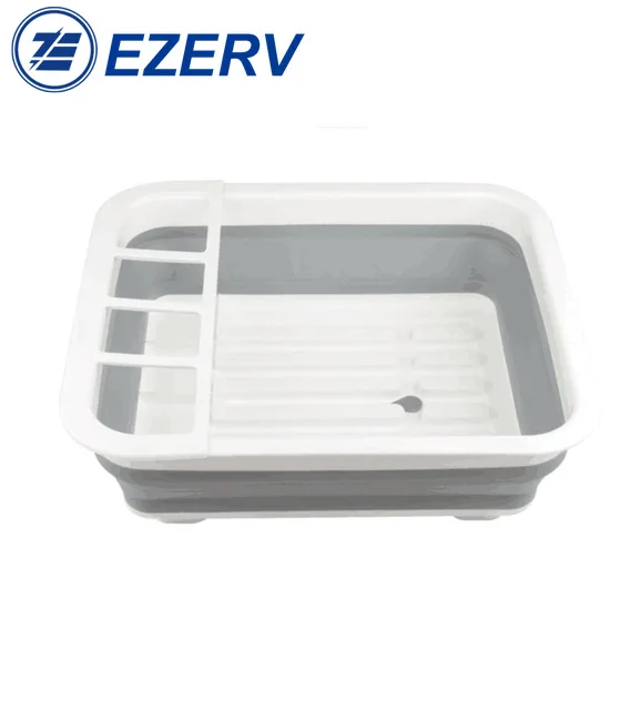 New Camper Car Foldable Dish Rack Tableware Portable Bowl TPR Sink Design RV Boats Caravan accessories trailer | Автомобили и