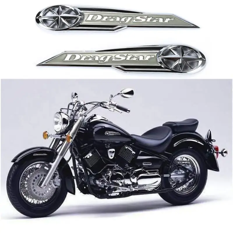 

1 Pair Brand New Motorcycle 3D Gas Tank Side Emblem Badge Decal Stiker For Yamaha Dray Star Motorcycle Accessories