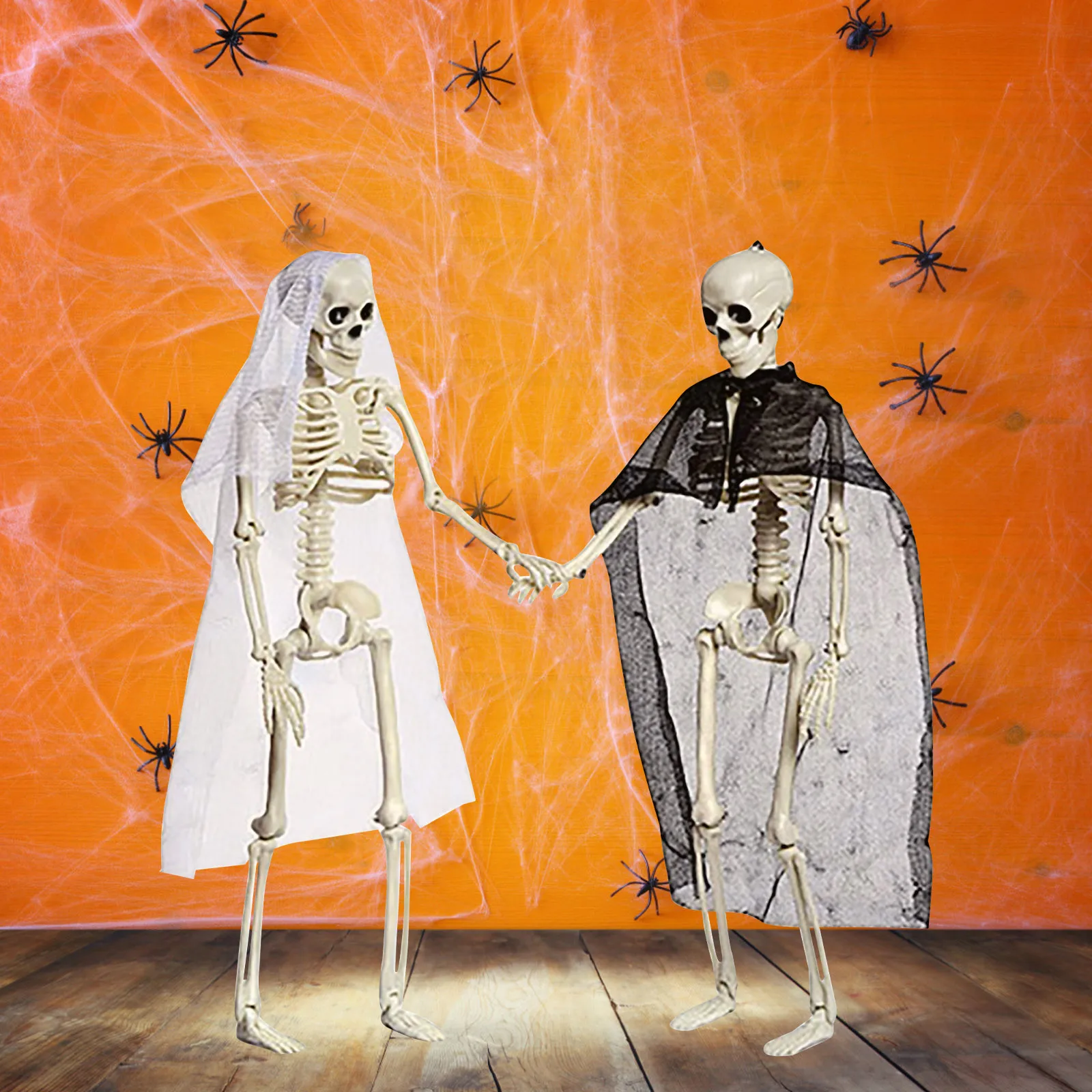 Скелет на Хэллоуин человеческое тело пластиковый призрак полный корпус скелет с
