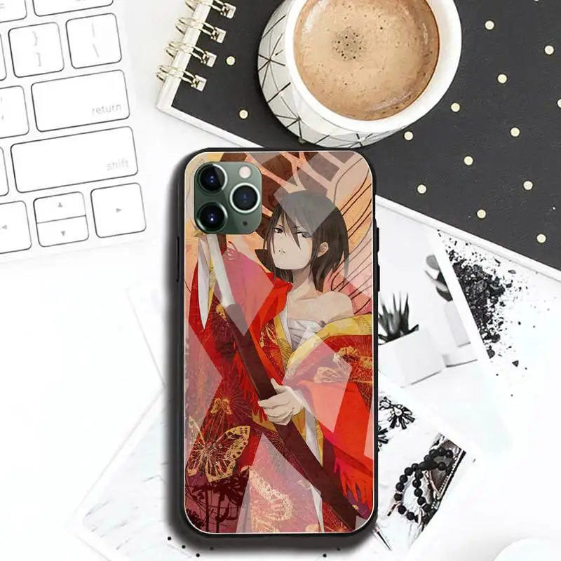 attack on titan mikasa ackerman phone case tempered glass for iphone 12 pro max mini 11 pro xr xs max 8 x 7 6s 6 plus se 2020 free global shipping