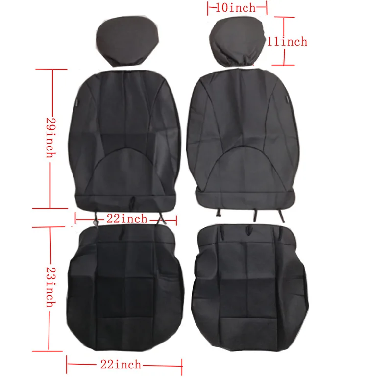 Front Car Seat Cover Protection for Nissan Juke Leaf Note Patrol Y61 Qashqai J10 J11 Tiida X Trail T32 2018 2019 2020 | Автомобили и