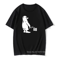 penguin linux ubuntu ozf t shirt men vintage casual loose short sleeve o neck cotton funny t shirt summer tops tee tshirt