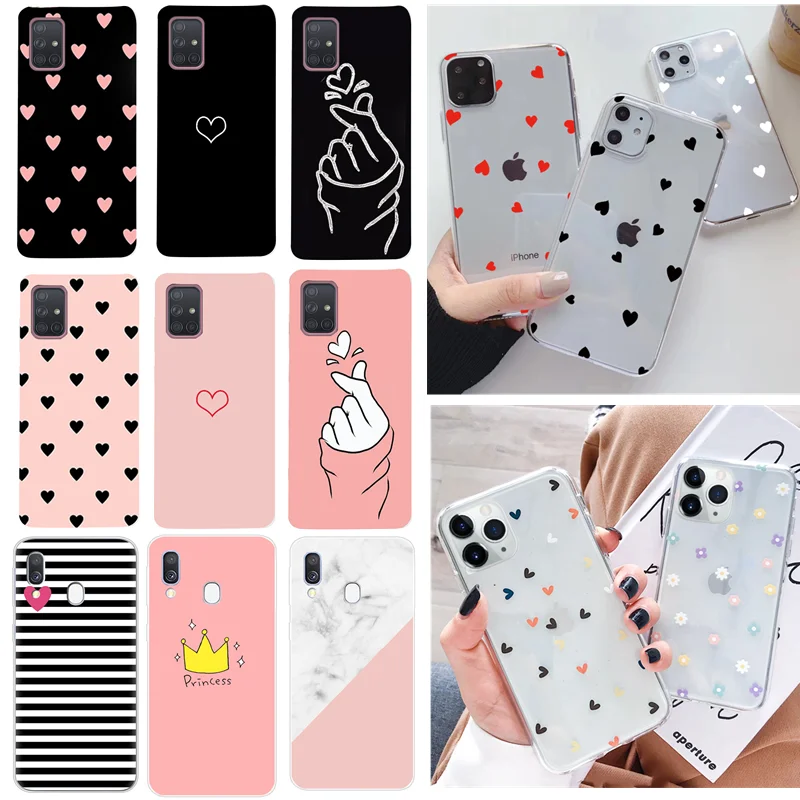 Силиконовый мягкий ТПУ для Samsung Galaxy A11 A01 A51 A71 A50 A30 A20 S10 E Lite S20 Plus A7 2018 чехол телефона