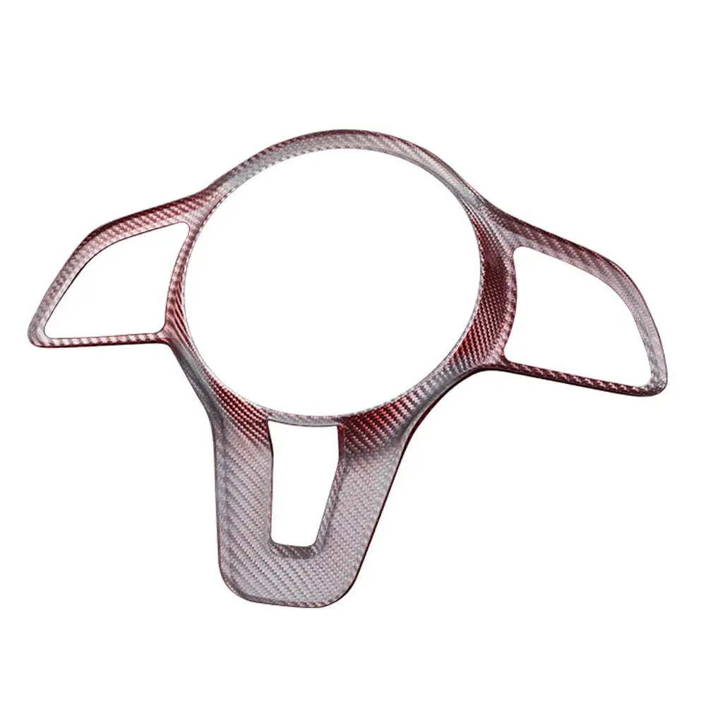 

Real Carbon Fiber Red Inner Steering Wheel Button Cover For Benz GLB X247 2020