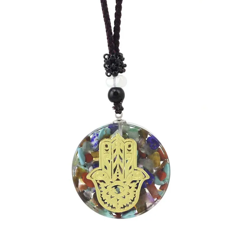 

LOOKER Best Selling Triskelion Necklace Crystal Gold-foil Pendant Necklaces Pendulum Epoxy Resin Jewelry Drop Shipping