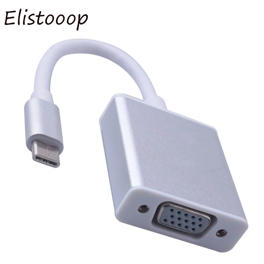 Адаптер USB 3 1 Type C Женский адаптер VGA для нового Macbook 12 дюймов Chromebook | Электроника