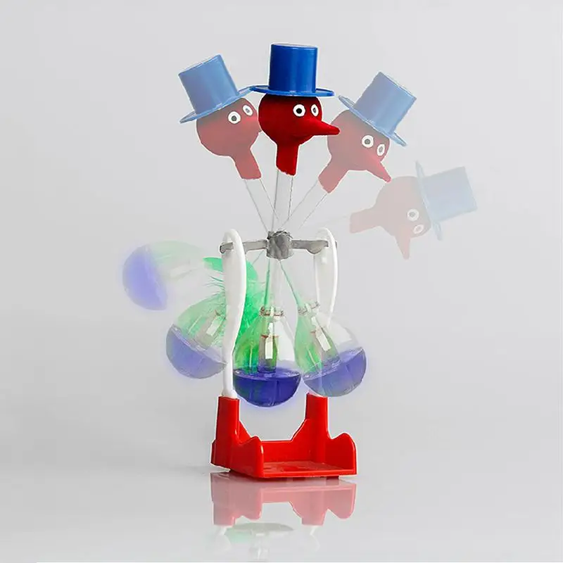 

Creative Non-Stop Liquid Drinking Glass Lucky Bird Duck Bobbing Magic Prank Toy Teach Them Physics Eco-Friendly And Safe