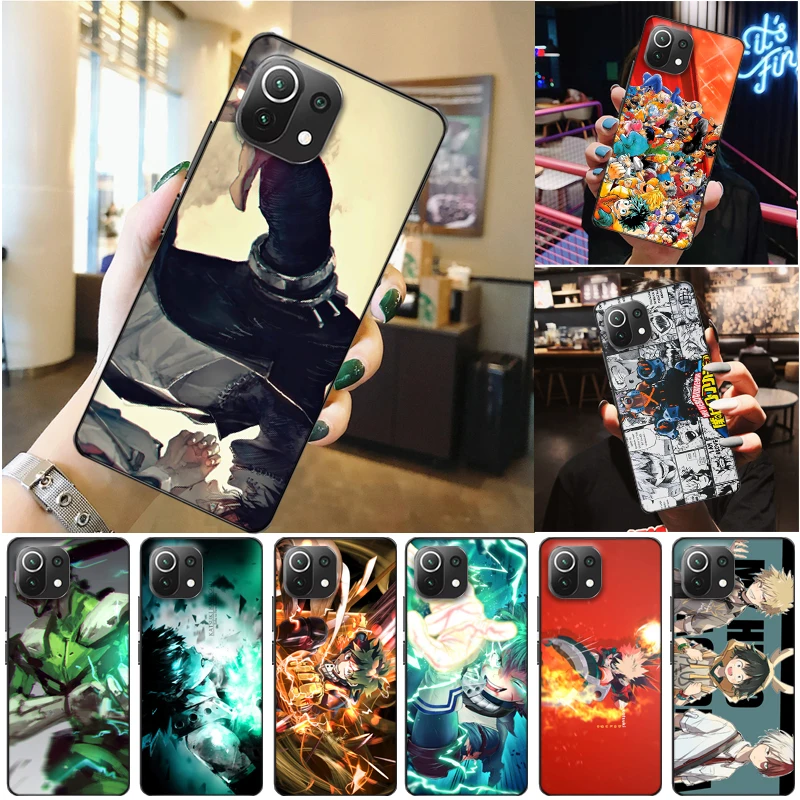 

My Hero Academia Bakugou Katsuki Tomura Boku Dabi Shigaraki Todoroki Shouto Phone Case For Xiaomi 11 Lite Pro Funda Back Cover