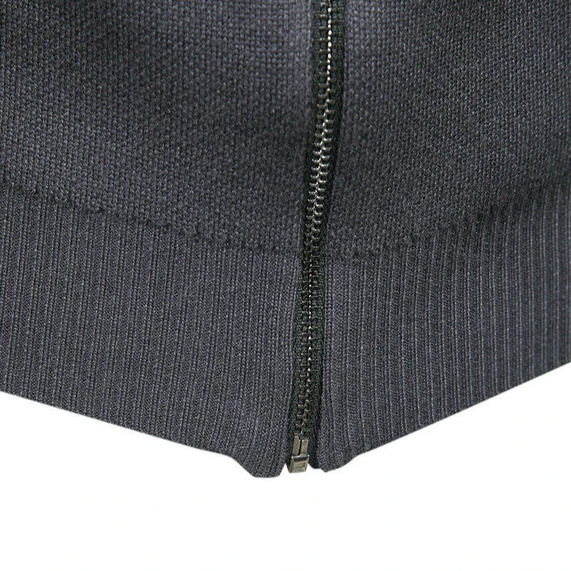 

New Autumn Men Cardigan Sweater Fashion O-Neck Knitted Sweater Men Zipper Sweatercoat Black Men's knitwear blusas masculinas