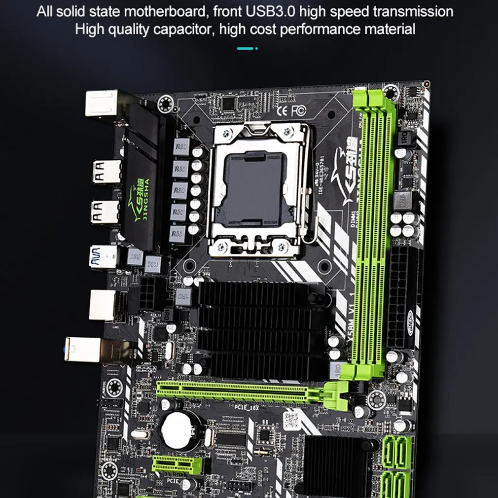 

X58M Motherboard 3.0 MATX Desktop Mainboard Support DDR3 LGA 1366 Support AMD RX Series With USB 3.0