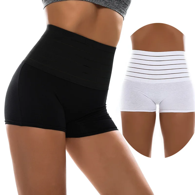 

High-waist safety pants women's anti-emptying non-curling cotton file seamless boxer briefs thin section breathable boxer briefs