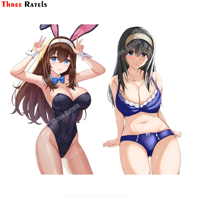 

Three Ratels B711 забавные аниме ролевые Sagisawa Fumika автомобильные наклейки и наклейки для девочек