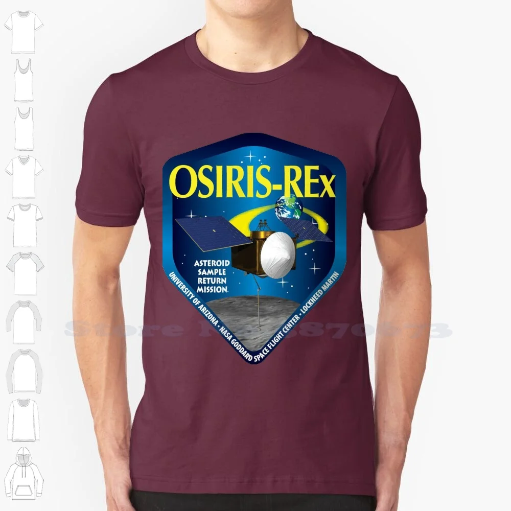 

Логотип программы Rex, модная Винтажная футболка, футболки 101955, Bennu Rq36, безопасность астероида, богини, Космический Полетный центр
