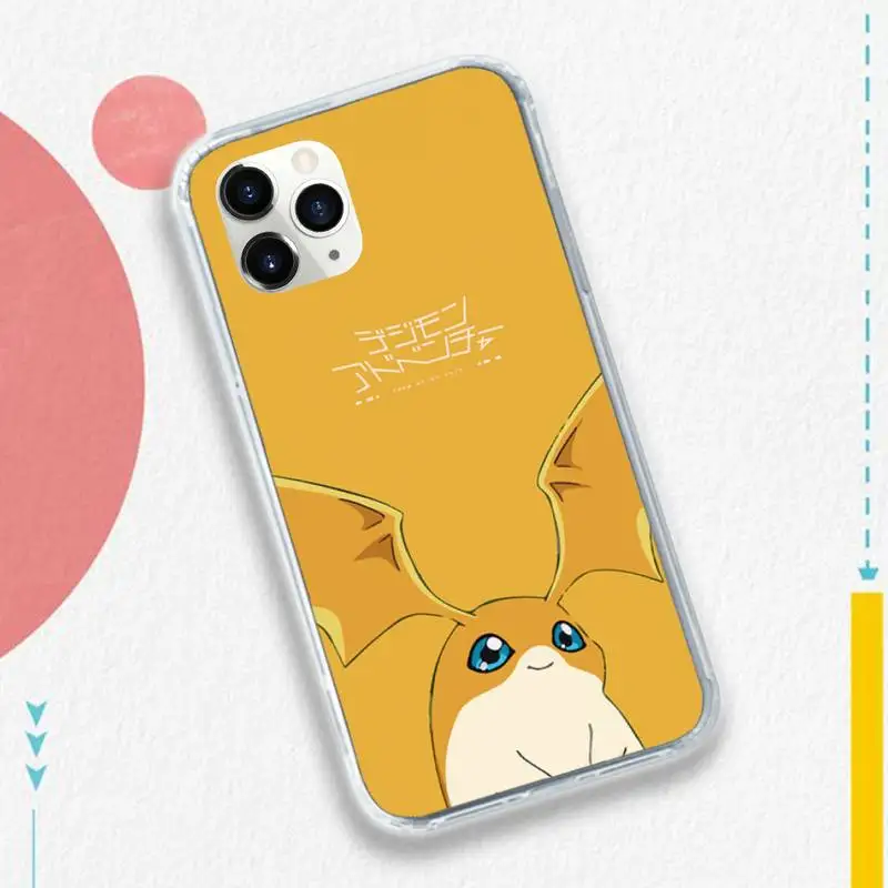 

Japanese Anime Digimon Cute monster Phone Case for iPhone 11 12 pro XS MAX 8 7 6 6S Plus X 5S SE 2020 XR