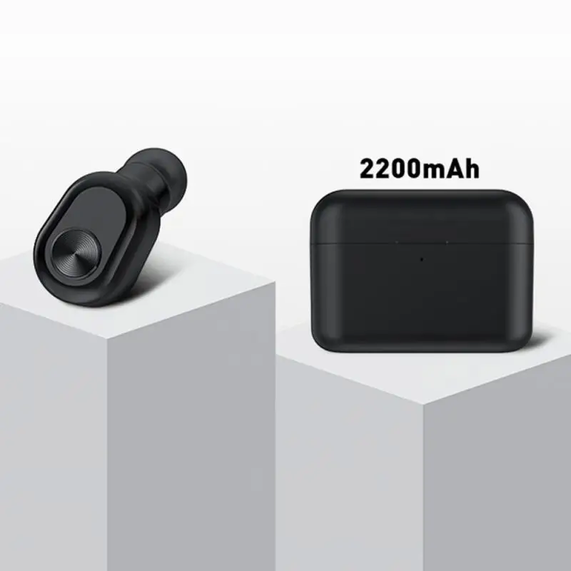 Фиолетовый Беспроводные bluetooth-наушники BL1, мини bluetooth-гарнитура, беспроводные наушники для телефона с зарядным устройством 2200 мАч - Цвет: Фиолетовый