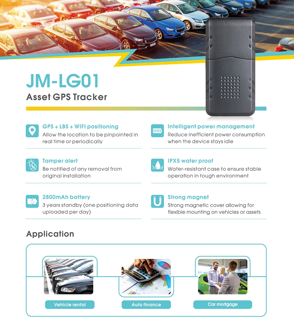 Concox LG01 светильник и компактный актив gps трекер с gps+ LBS+ Wi-Fi позиционирование 2800 мАч батарея Интеллектуальное управление питанием