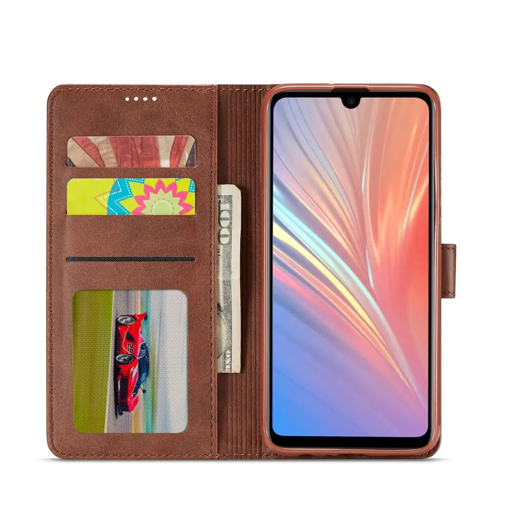 

Luxury Magnetic Flip PU Leather Wallet Card Holder Phone Case Cover for Huawei P Smart 2019 Honor 10 Lite 8X 8C 8S 10i 20i Etc.