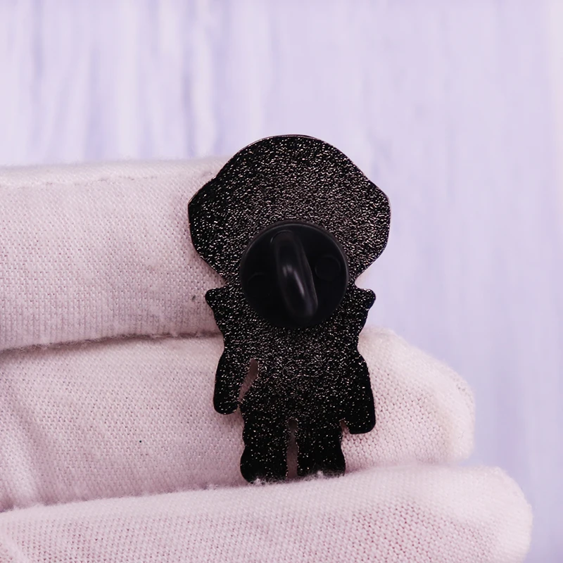 Эмалированная заколка с мультяшным роботом самуса Арана космическая игра брошь