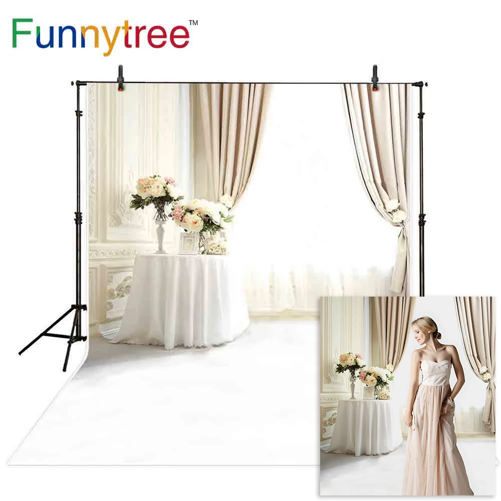 

Фотофон Funnytree, Фотофон, белая фотография, Цветочная скатерть в помещении, чистый и честный фон для свадебной фотосессии