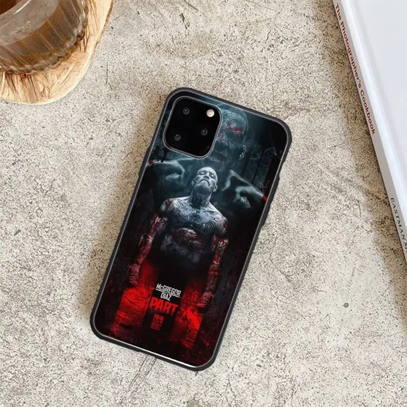 

Conor Mcgregor Boxing King Cover Black Soft Phone Cases For Iphone 6 6s 7 8 Plus XR X XS XSmax 11 12 Pro Mini Max